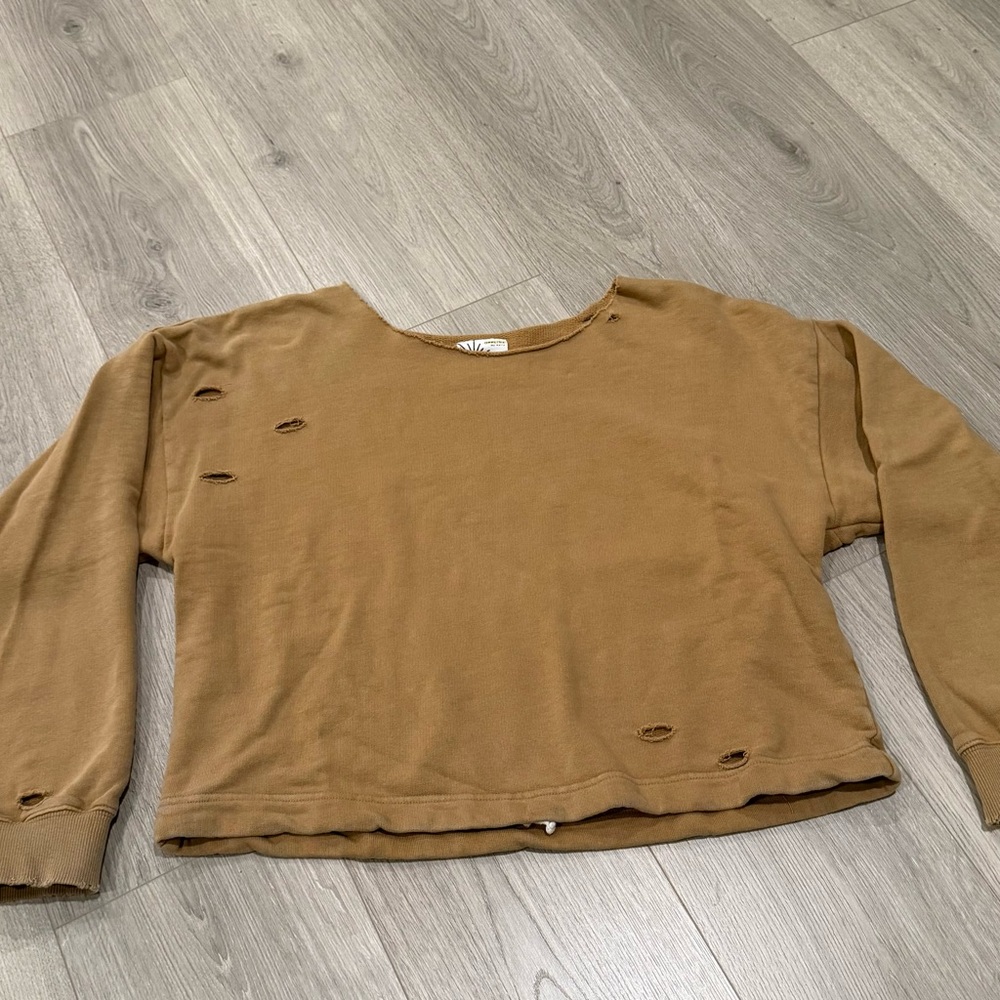 Distressed aerie sweatshirt